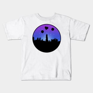 Silhouette Girl Kids T-Shirt